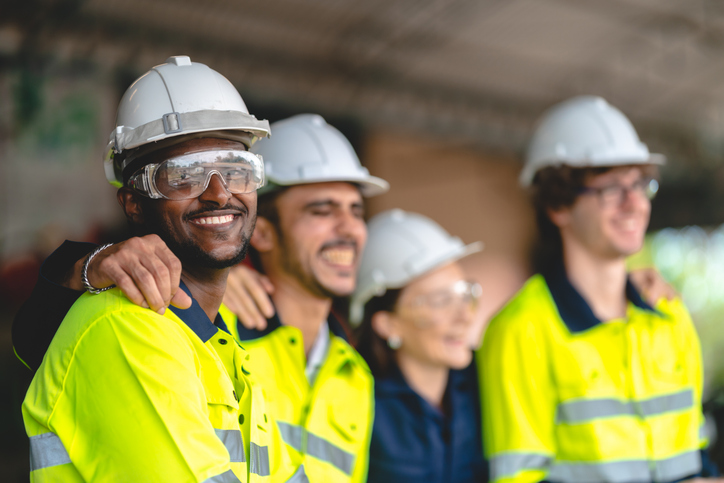 Group of tradies standing together
